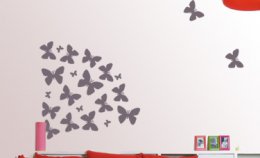 Наклейка на обои и стены "Бабочки"