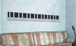 Наклейка для декора интерьера "Клавиатура"