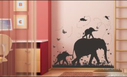Наклейки на стены для детской комнаты "Слоны"
